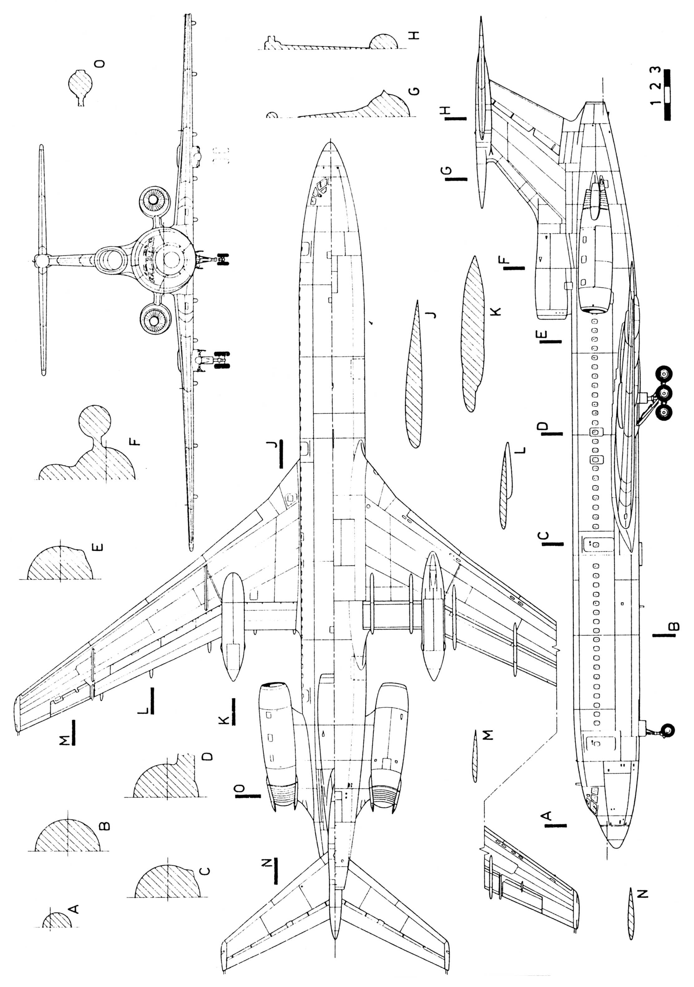 Ту 154 чертеж